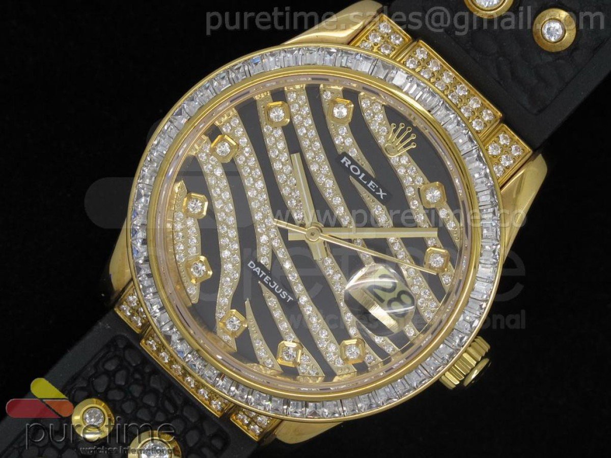 DateJust Royal Black Diamond Paved