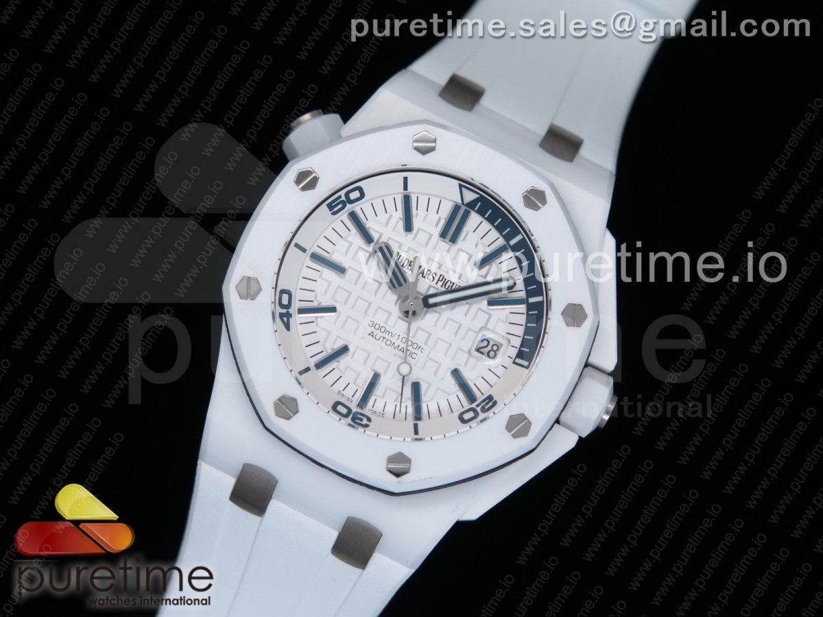 Royal Oak Offshore Diver Solid White Ceramic - Image 2