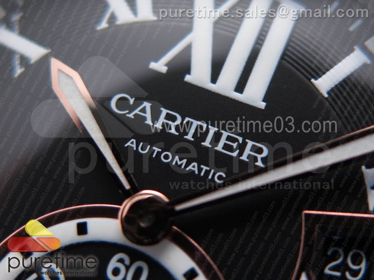 Calibre De Cartier Diver DLC Schwarz – Bild 3