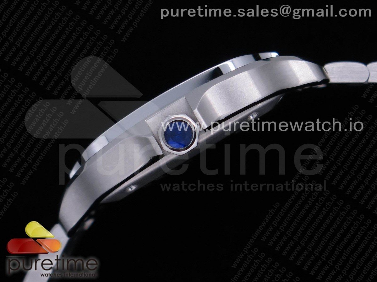Santos de Cartier 35mm SS Diamonds Bezel BVF - Image 5