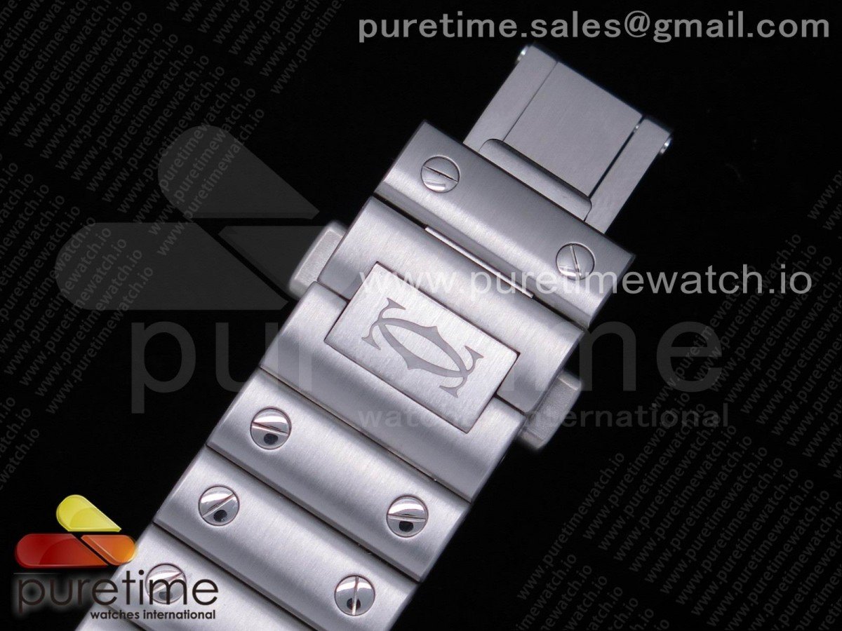 Santos de Cartier 35mm SS Diamonds Bezel BVF - Image 13