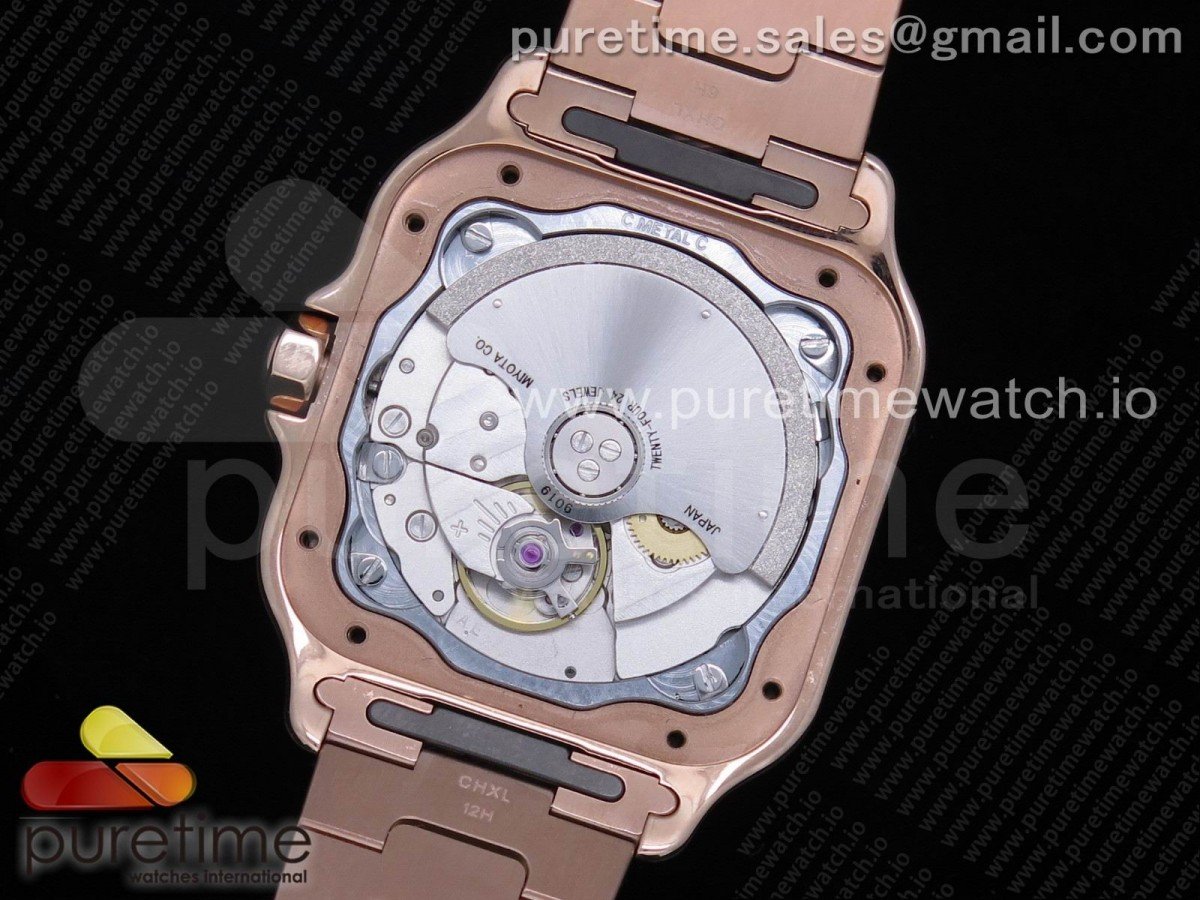 Santos de Cartier 35mm RG Diamanten Lünette BVF – Bild 21