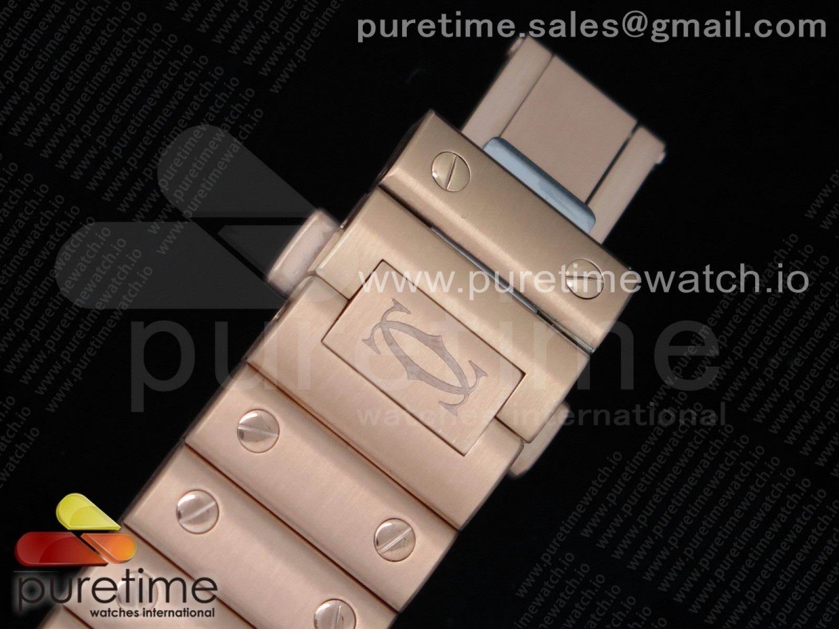 Santos de Cartier 35mm RG Diamanten Lünette BVF – Bild 13