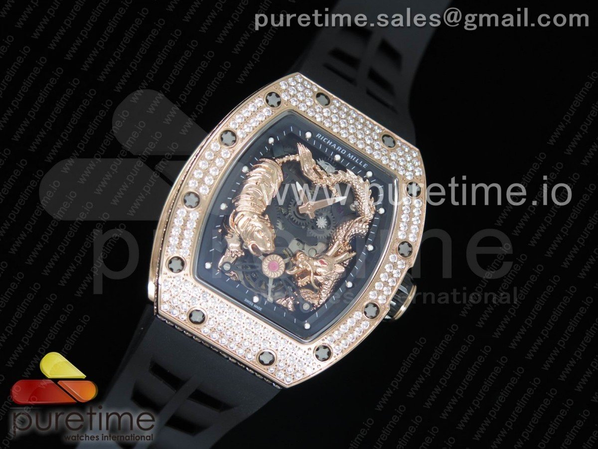 RM 51-01 RG Tiger & Dragon Diamantes