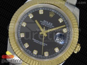 Date Just II 41mm SS/YG Black