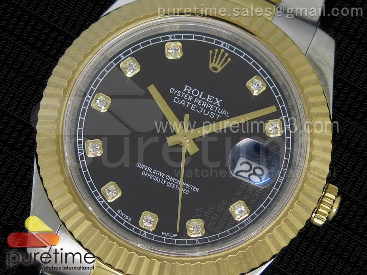 Date Just II 41mm SS/YG Black