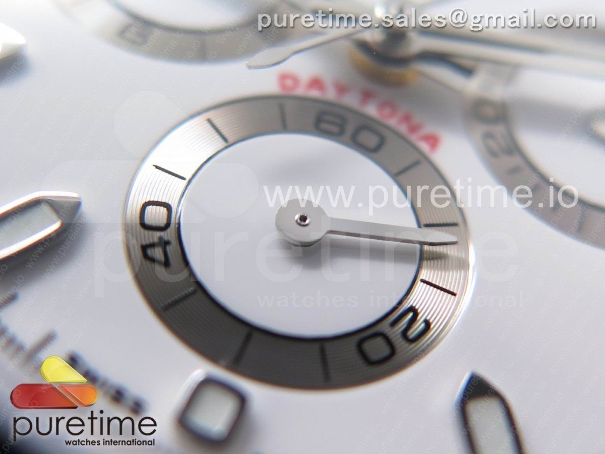 Daytona 116500 Noob 1:1 Best Edition 904L SS Case and Bracelet White Dial SA4130 V4 - Image 14