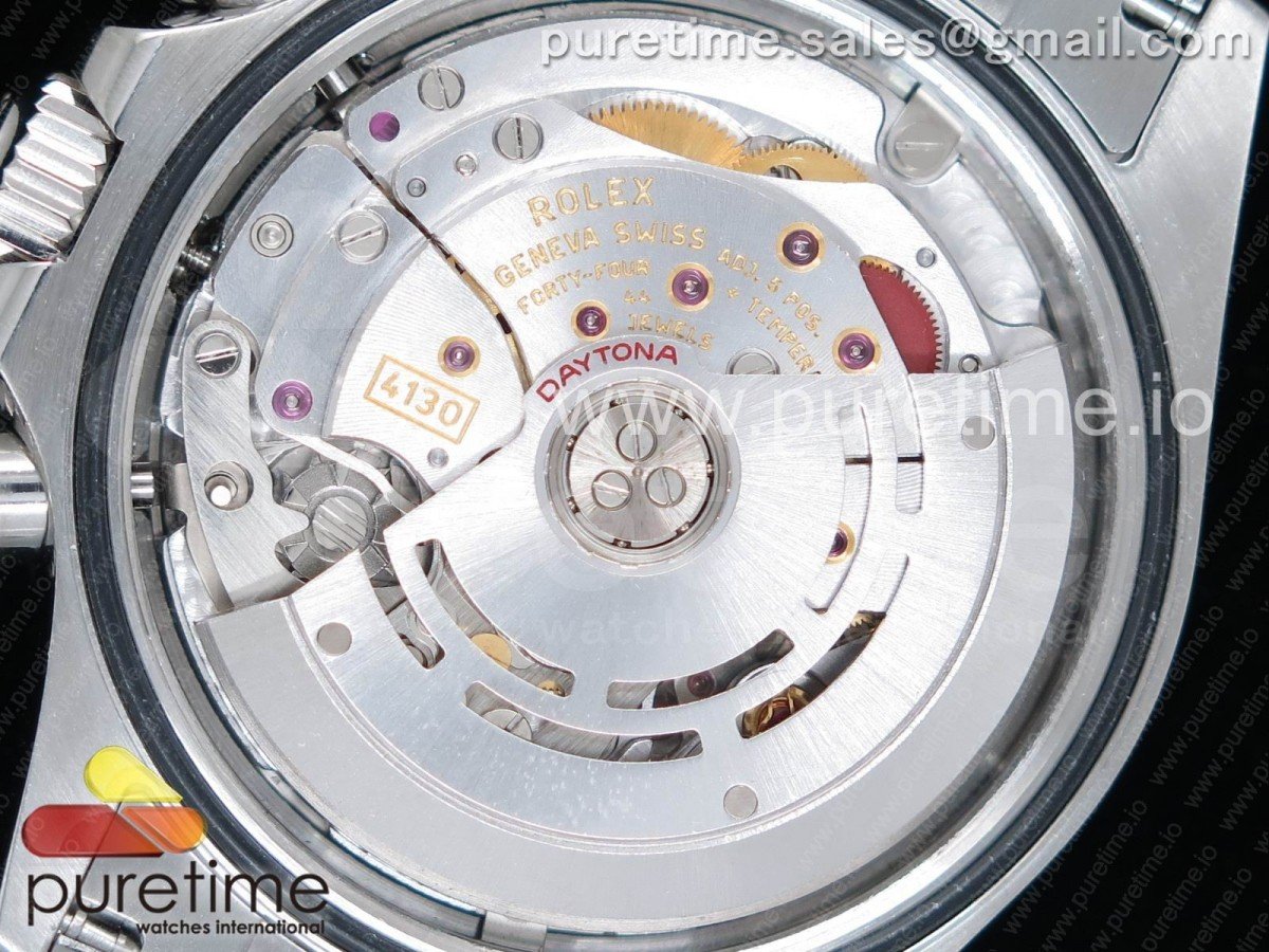 Daytona 116500 Noob 1:1 Best Edition 904L SS Case and Bracelet White Dial SA4130 V4 - Image 5