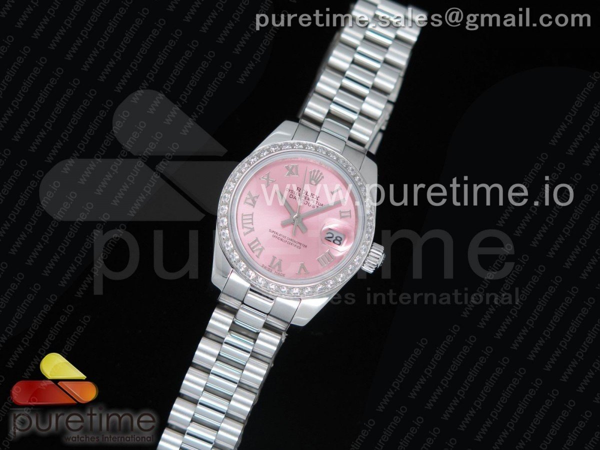 Datejust 28 Ladies SS Pink