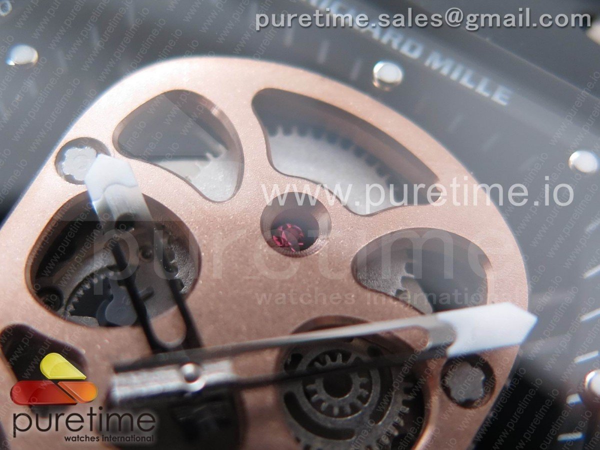 RM052 PVD Sandblasted Skull Dial - Image 4