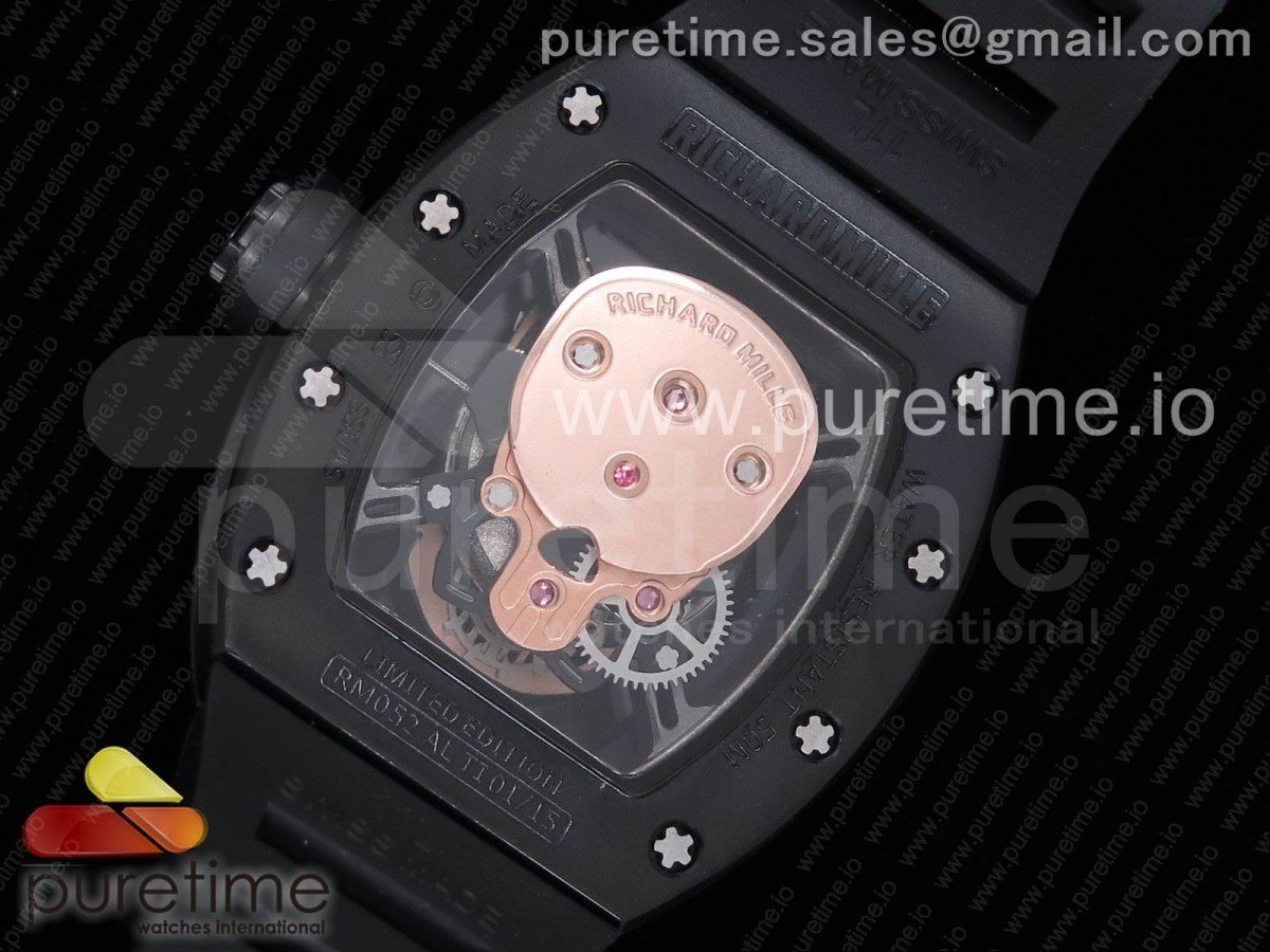 RM052 PVD Sandblasted Skull Dial - Image 16