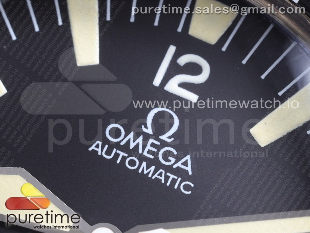 Vintage Seamaster 300 OXF Best Edition Black Dial on Brown Leather Strap A2836 Style 3 - Image 4