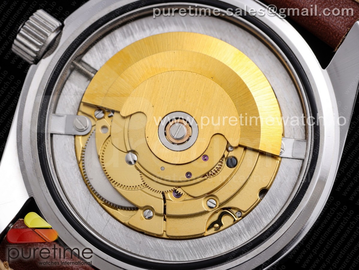 Vintage Seamaster 300 OXF Best Edition Black Dial on Brown Leather Strap A2836 Style 3 - Image 15
