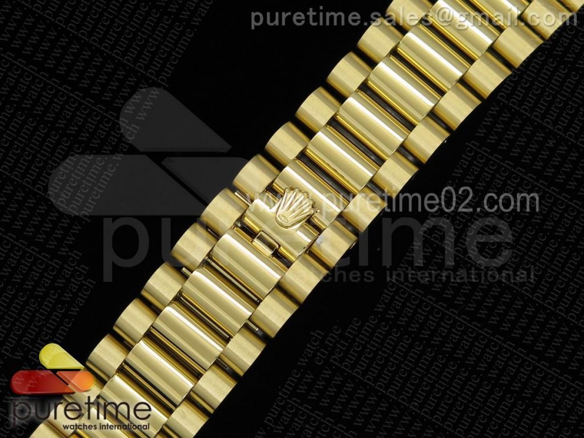 Day-Date II Clean Factory 228238 YG Yellow Gold Dial Roman Markers on YG Bracelet A3255 - Image 8