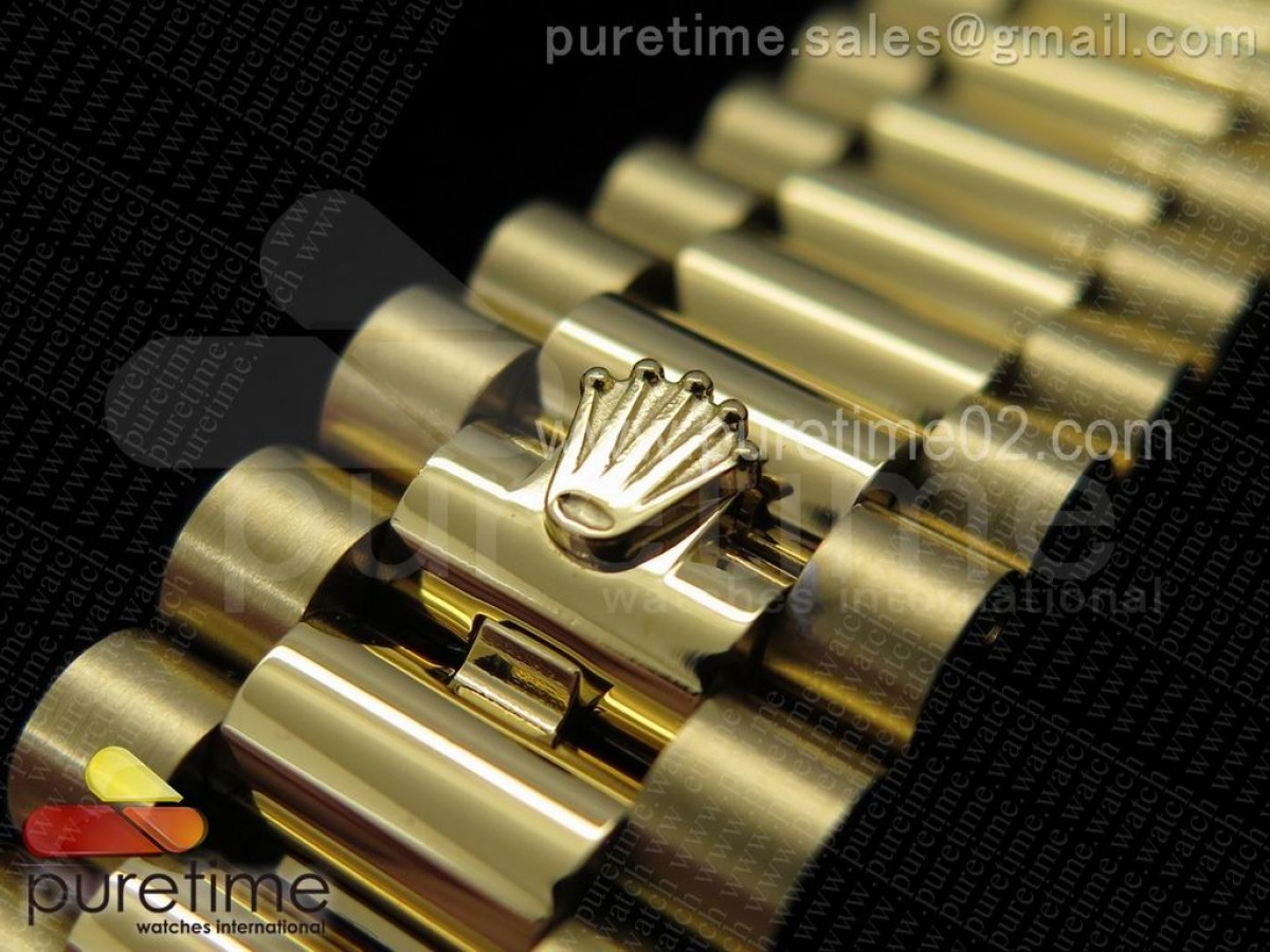 Day-Date II Clean Factory 228238 YG Yellow Gold Dial Roman Markers on YG Bracelet A3255 - Image 7