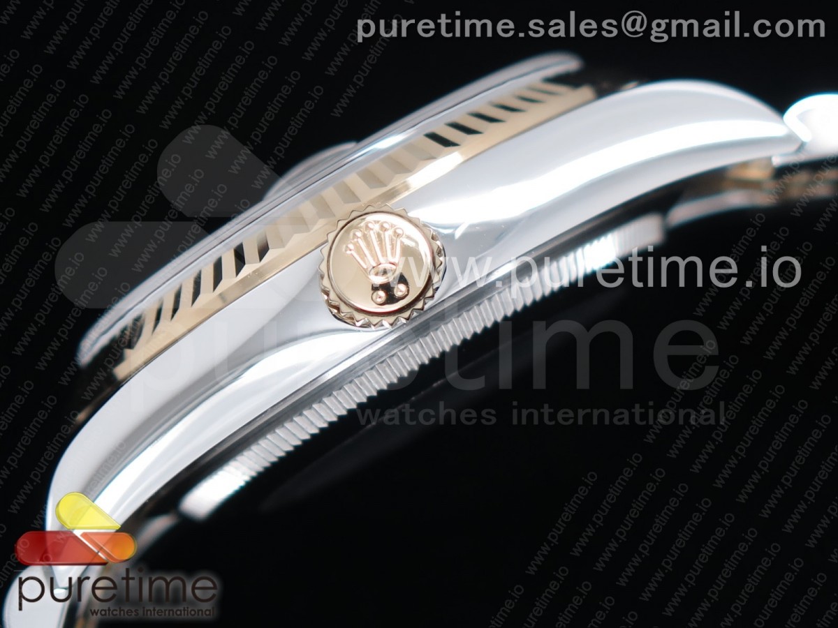 DateJust 41 SS/YG 116233 ARF 904L Marcadores de Stick de acero negro en pulsera Jubileo SH3135 V2 - Imagen 4