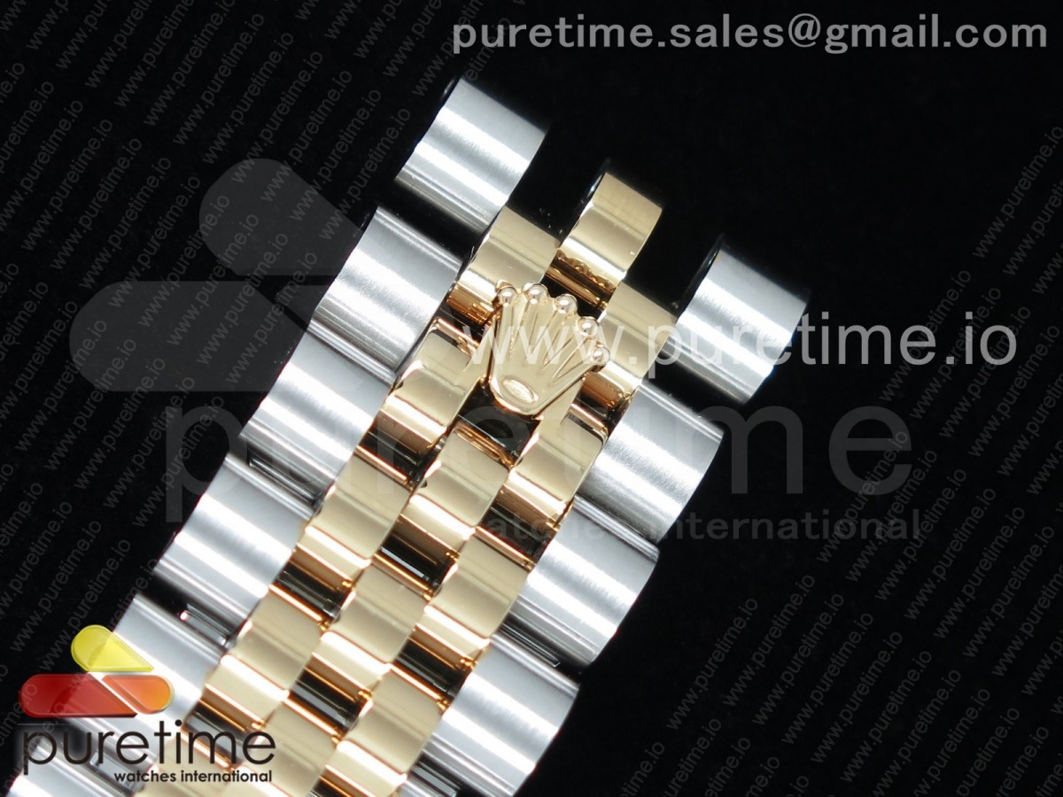 DateJust 41 SS/YG 116233 ARF 904L Marcadores de Stick de acero negro en pulsera Jubileo SH3135 V2 - Imagen 8