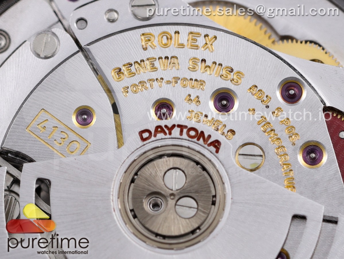 Daytona 116500 Noob 1:1 Best Edition 904L SS Case and Bracelet Black Dial SA4130 V4 - Image 15