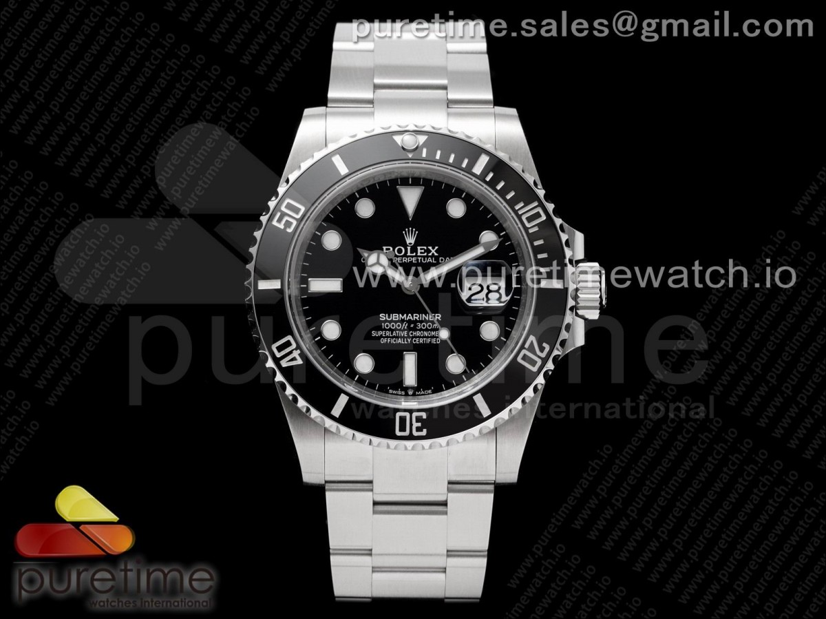Submariner 41mm 126610 LN Céramique noire 904L Acier propre usine VS3235 – Image 3