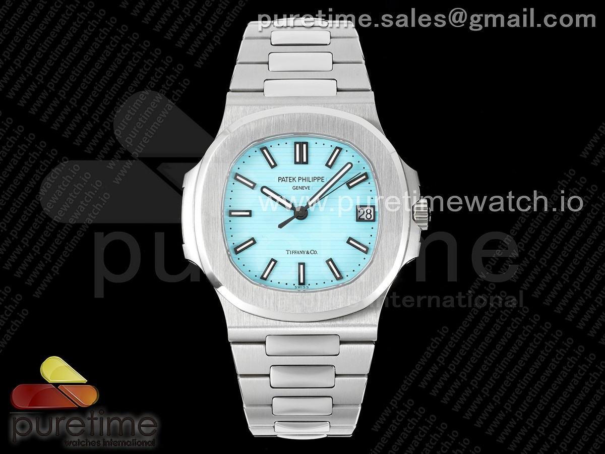 Nautilus 5711 Tiffany PPF Tiffany Esfera azul en la pulsera SS 324CS V4 - Imagen 5