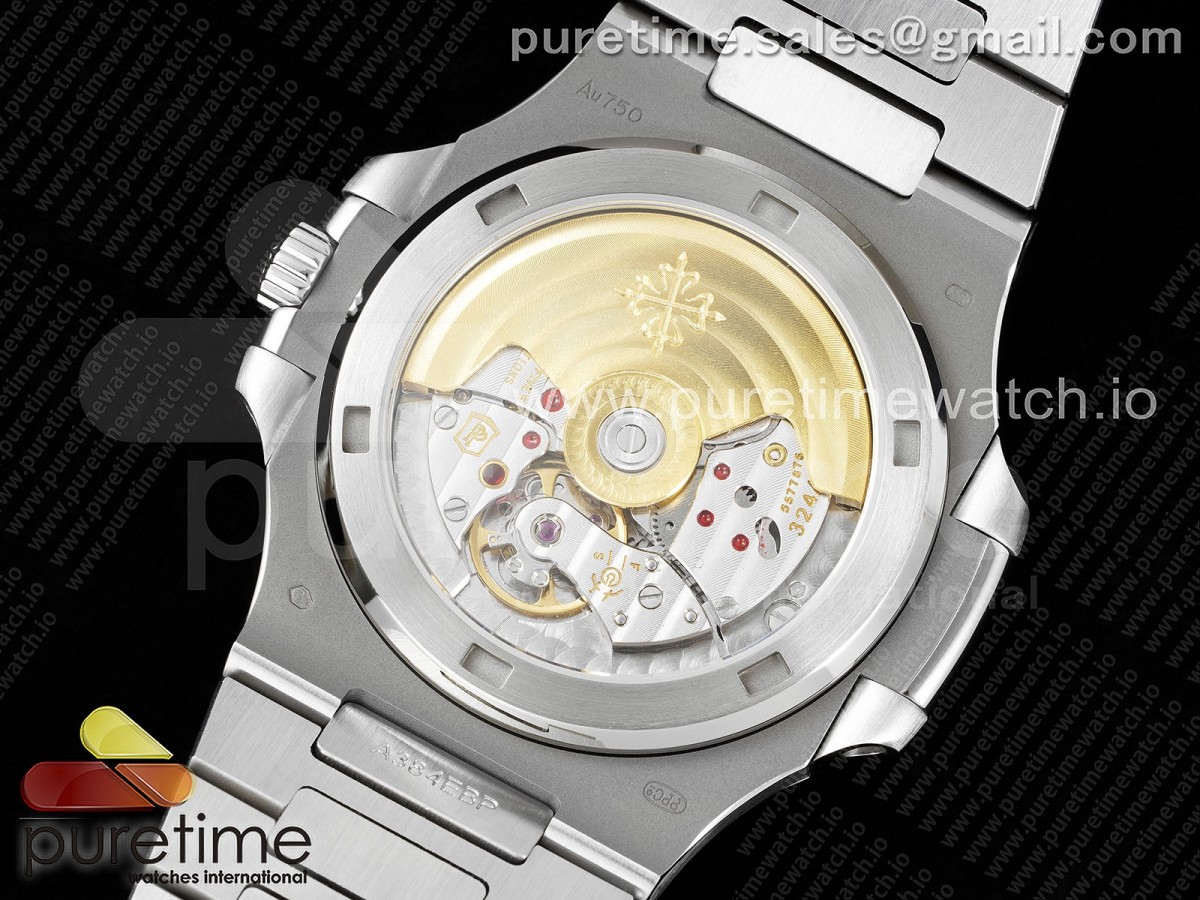Nautilus 5711 40th Anniversary 3KF Blue Textured Dial on SS Bracelet 324CS V4 - Image 9