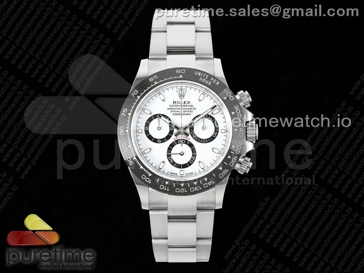 Daytona 116500 BTF 1:1 Best Edition 904L SS Case and Bracelet White Dial SA4130 - Image 3