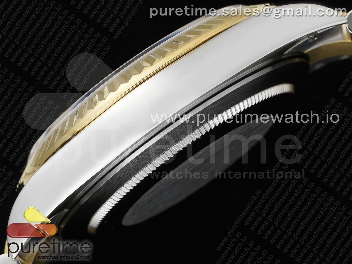 DateJust 41 126333 SS/YG JDF 904L Esfera de acero con palo negro en la pulsera de Oyster SS/YG VR3235 - Imagen 6