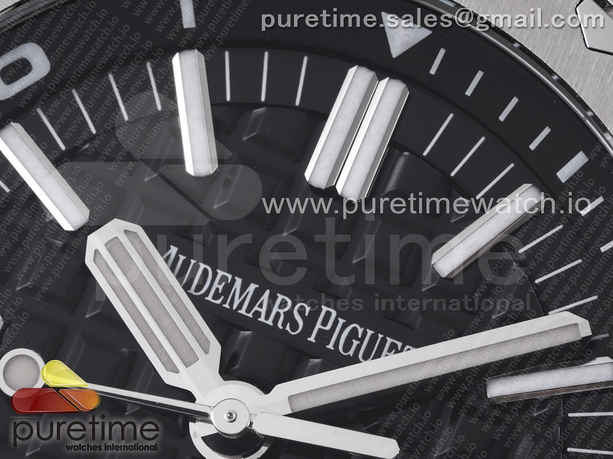 Royal Oak Offshore Diver 15710 APSF 1:1 Best Edition Black Dial on Black Rubber Strap V2 A3120 Super Clone - Image 6