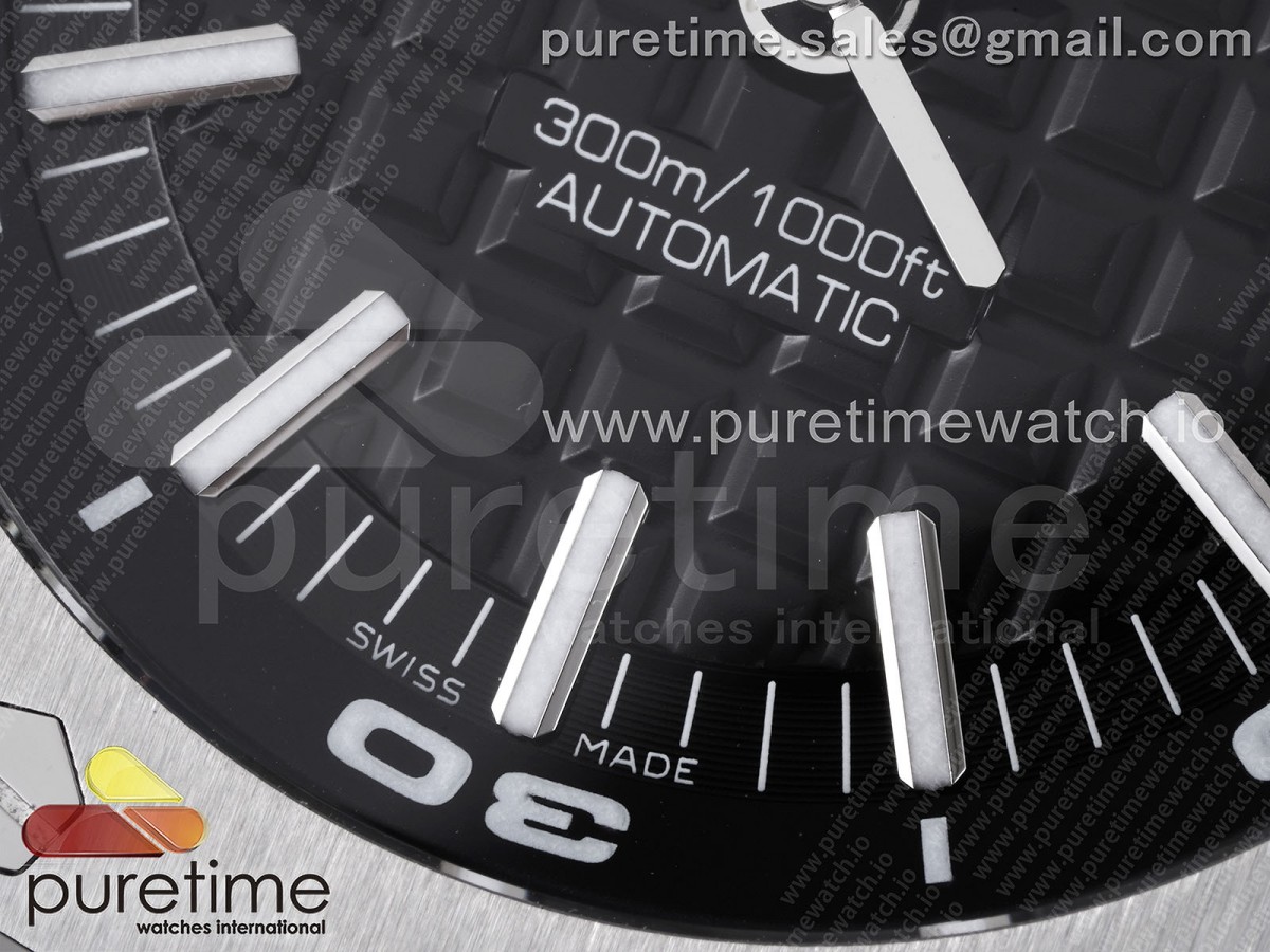 Royal Oak Offshore Diver 15710 APSF 1:1 Best Edition Black Dial on Black Rubber Strap V2 A3120 Super Clone - Image 7