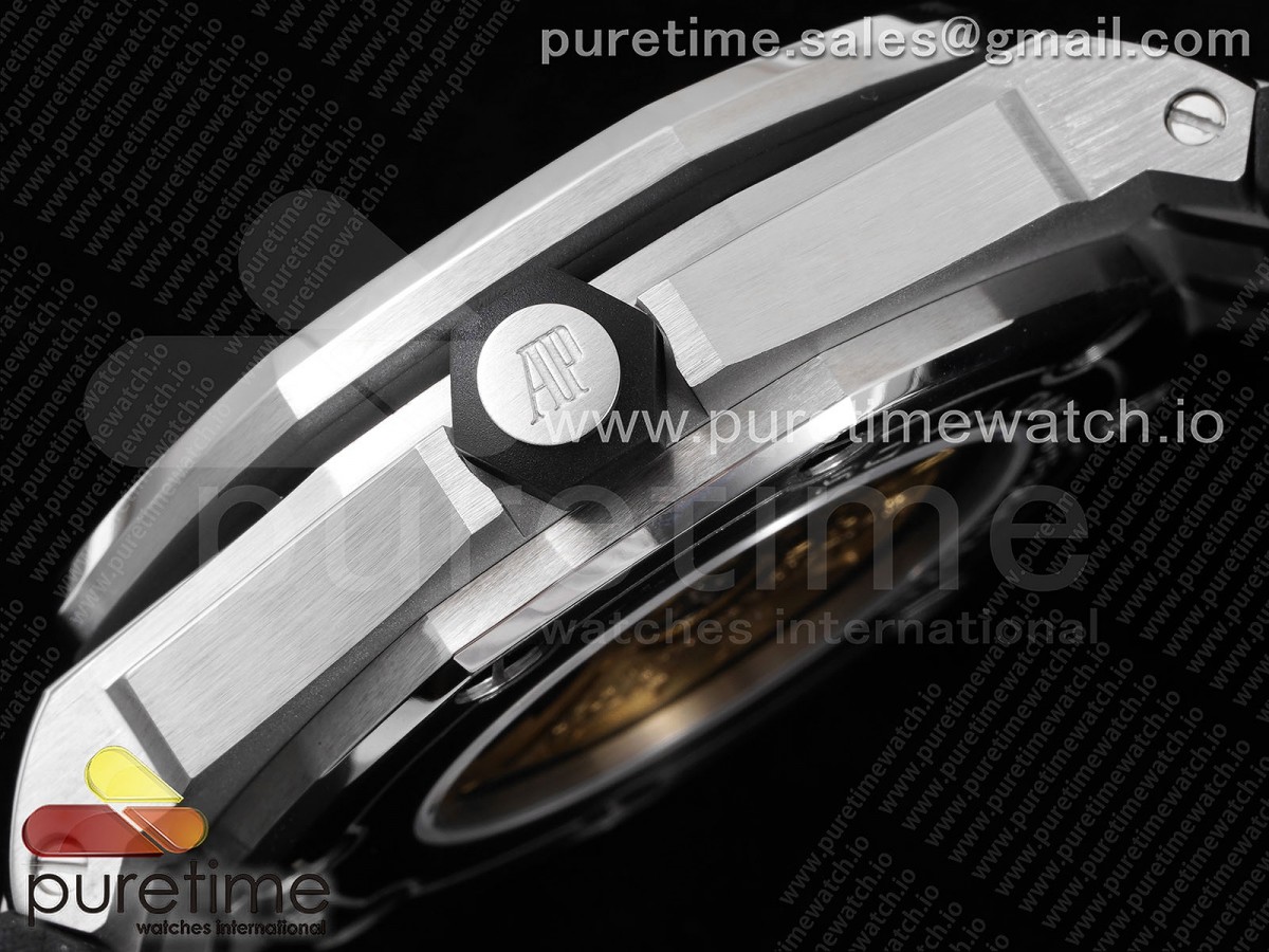 Royal Oak Offshore Diver 15710 APSF 1:1 Best Edition Black Dial on Black Rubber Strap V2 A3120 Super Clone - Image 9