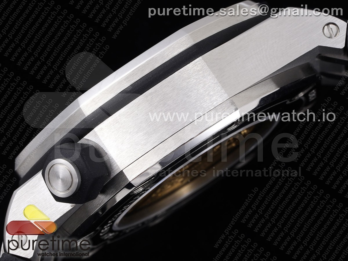 Royal Oak Offshore Diver 15710 APSF 1:1 Best Edition Black Dial on Black Rubber Strap V2 A3120 Super Clone - Image 8