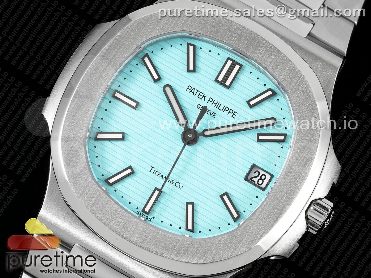 Nautilus 5711 Tiffany GRF 1:1 Best Edition Tiffany Blue Dial on SS Bracelet 324CS - Image 5