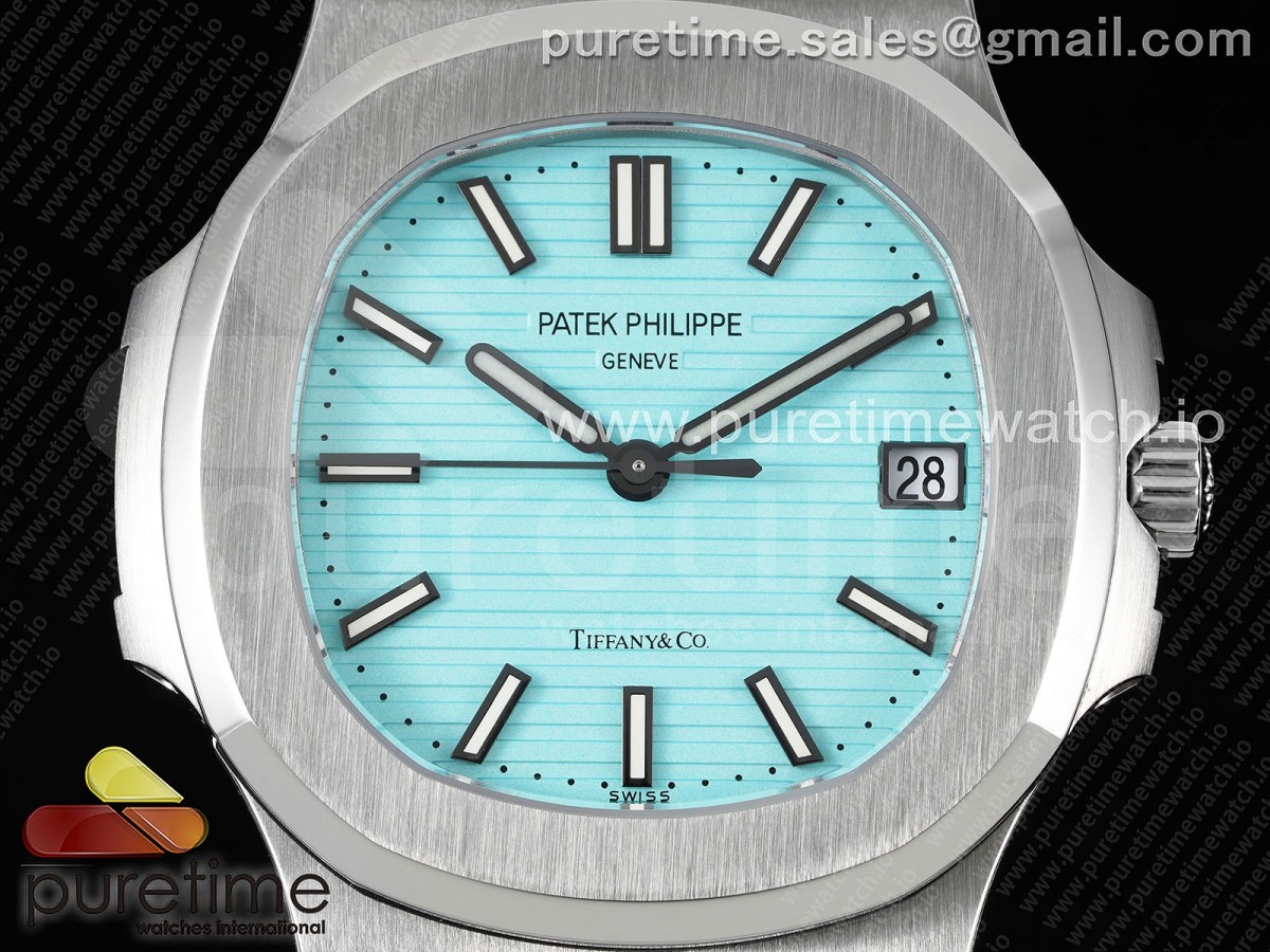 Nautilus 5711 Tiffany GRF 1:1 Best Edition Tiffany Blue Dial on SS Bracelet 324CS - Image 4