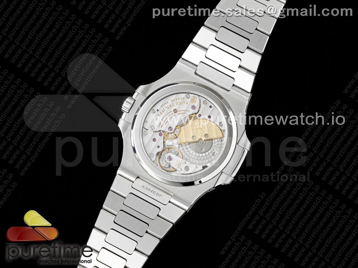 Nautilus 5712 SS PPF 1:1 Best Edition Blue Dial on SS Bracelet A240 Super Clone V2 - Image 9