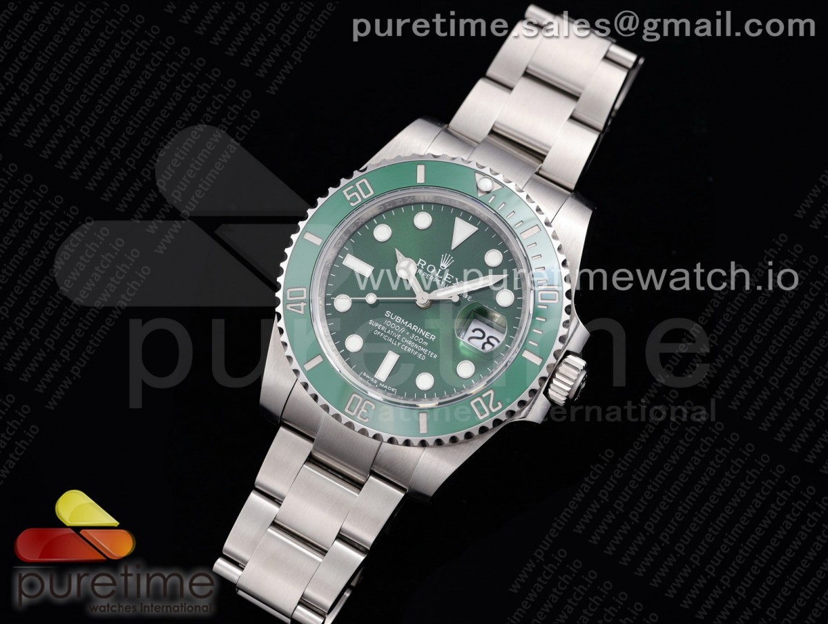 Submariner 116610 LV Green Ceramic Noob 1:1 Best Edition 904L SS Case and Bracelet VR3135 V11 - Image 2