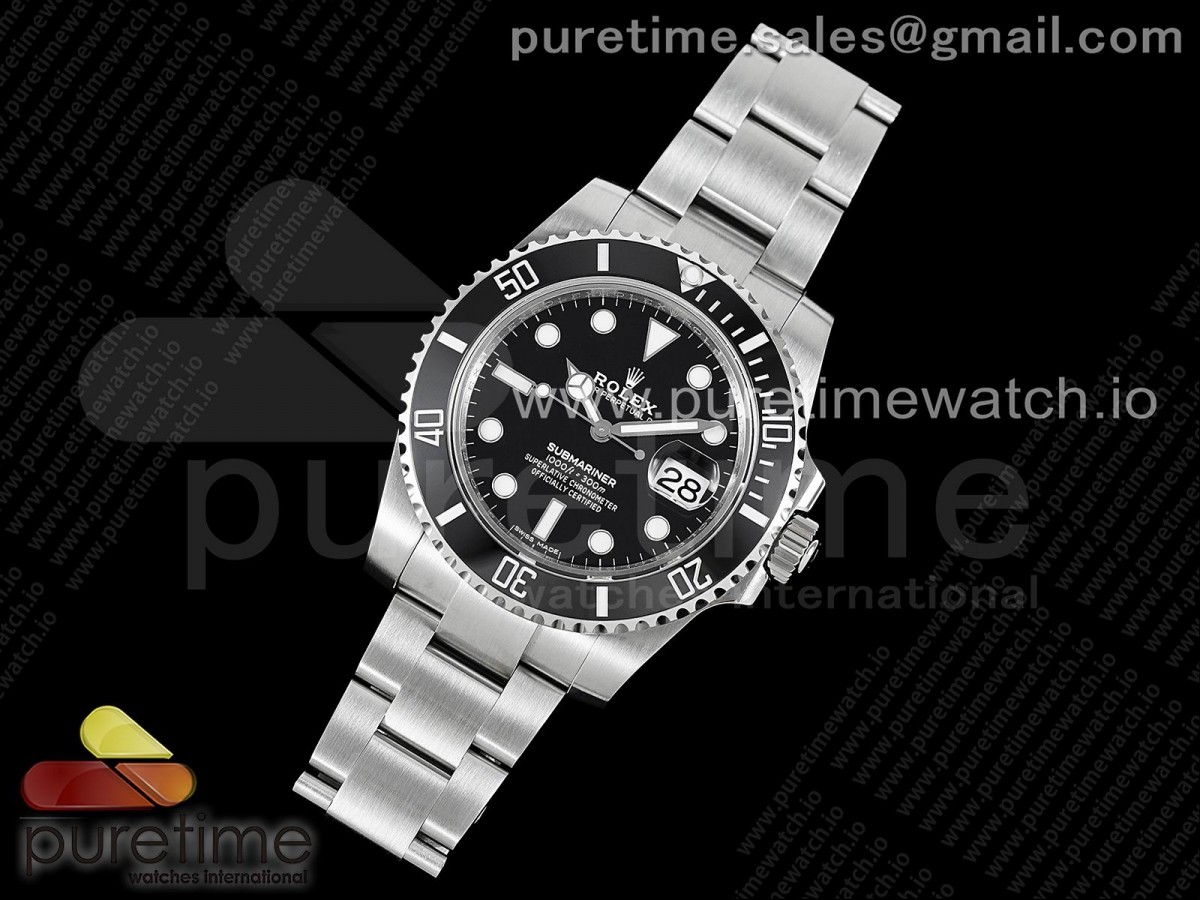 Submariner 116610 LN Black Ceramic 904L Steel JDF1:1 Best Edition VR3135 - Image 3
