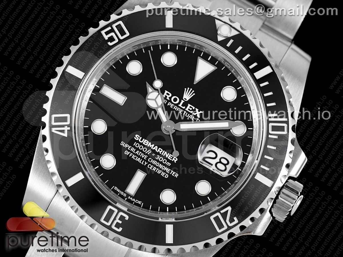 Submariner 116610 LN Black Ceramic 904L Steel JDF1:1 Best Edition VR3135