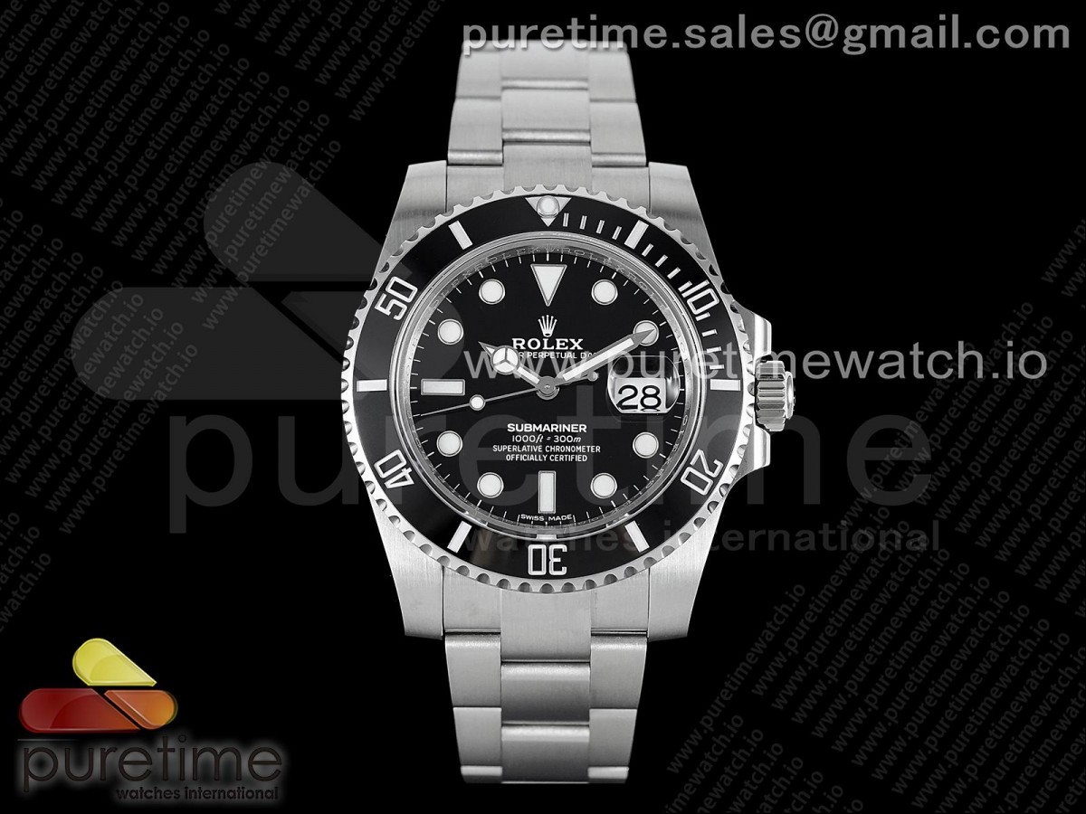 Submariner 116610 LN Black Ceramic 904L Steel JDF1:1 Best Edition VR3135 - Image 2