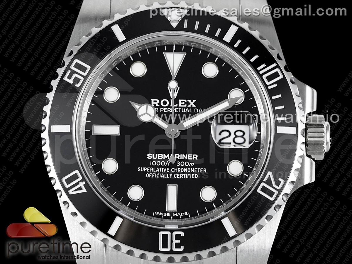 Submariner 116610 LN Black Ceramic 904L Steel JDF1:1 Best Edition VR3135 - Image 4