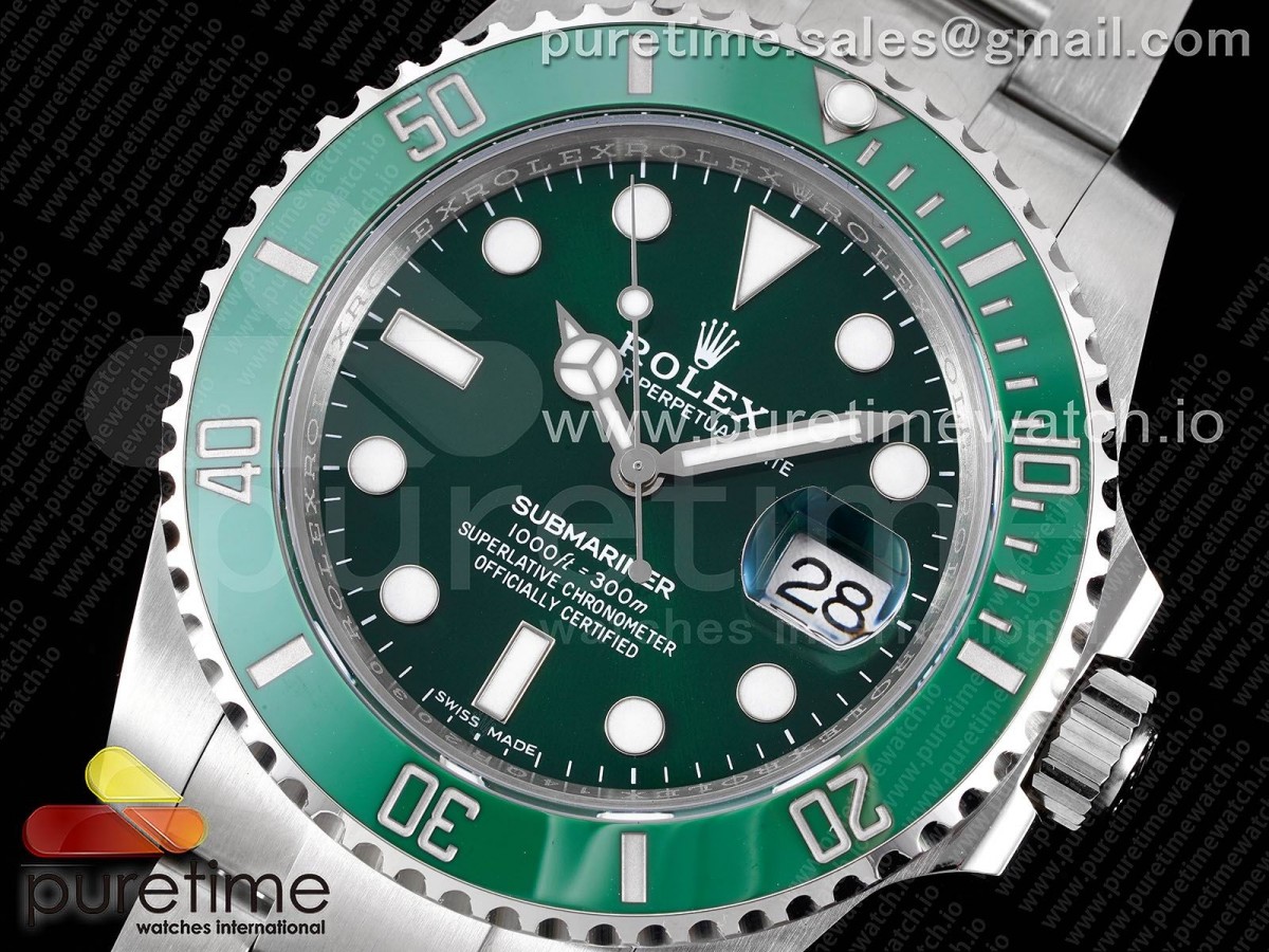 Submariner 116610 LV Green Ceramic Noob 1:1 Best Edition 904L SS Case and Bracelet VR3135 V12 - Image 5