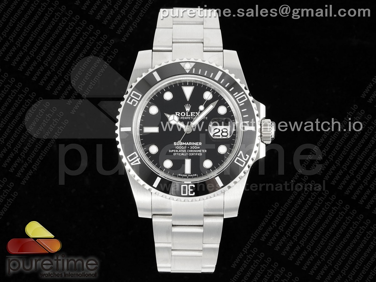 Submariner 116610 LN Black Ceramic 904L Steel QF 1:1 Best Edition VR3135 - Image 3