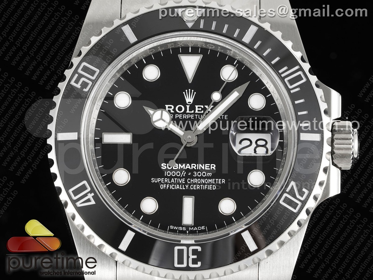Submariner 116610 LN Black Ceramic 904L Steel QF 1:1 Best Edition VR3135 - Image 4
