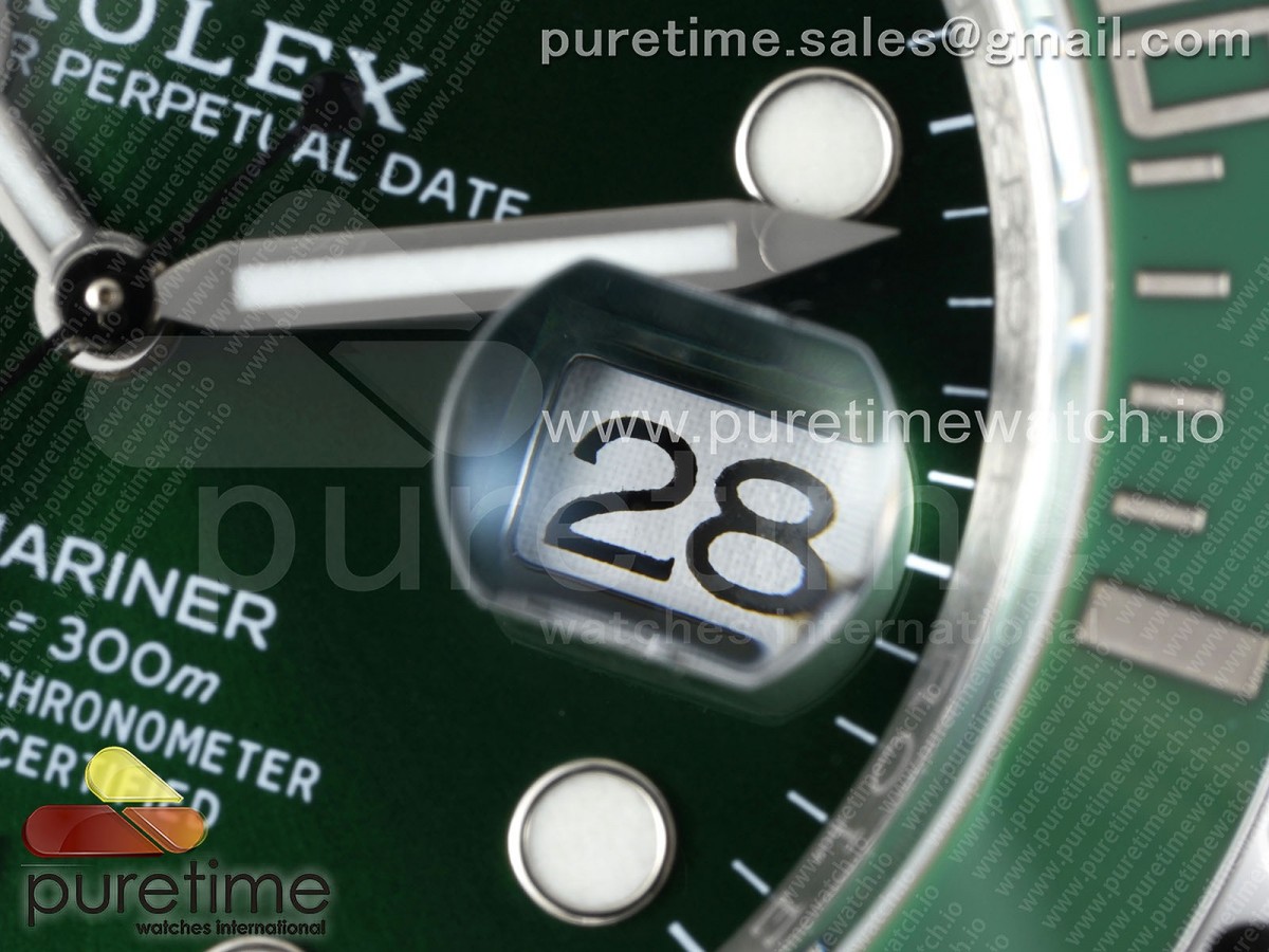 Submariner 116610 LV Green Ceramic RF 904L 1:1 Best Edition on SS Bracelet VR3135 - Image 6