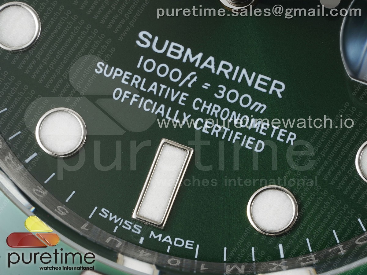Submariner 116610 LV Green Ceramic RF 904L 1:1 Best Edition on SS Bracelet VR3135 - Image 7