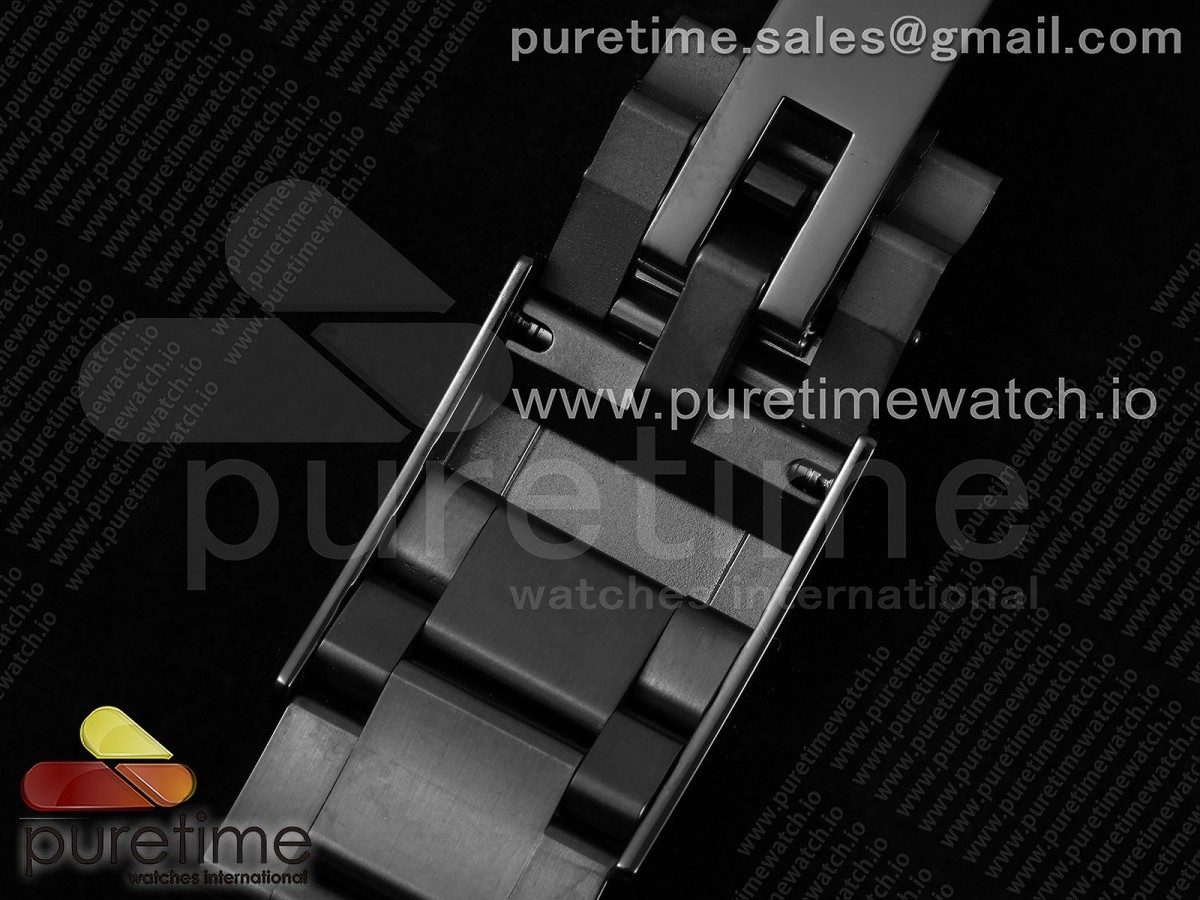 Daytona All Black PVD TWF Rainbow Diamonds Lunette Cadran noir sur Bracelet PVD SA4130 – Image 19
