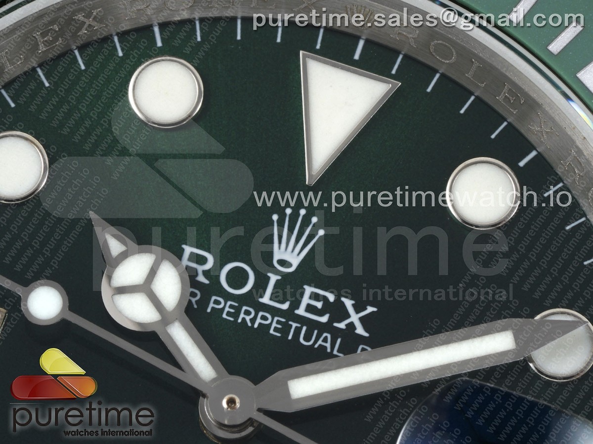 Submariner 116610 LV Verde de cerámica APSF en SS pulsera VR3135 - Imagen 5