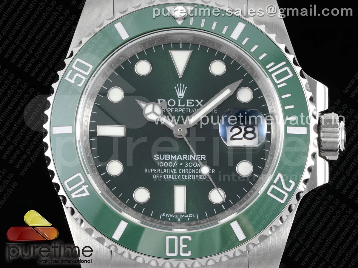 Submariner 116610 LV Verde de cerámica APSF en SS pulsera VR3135 - Imagen 2