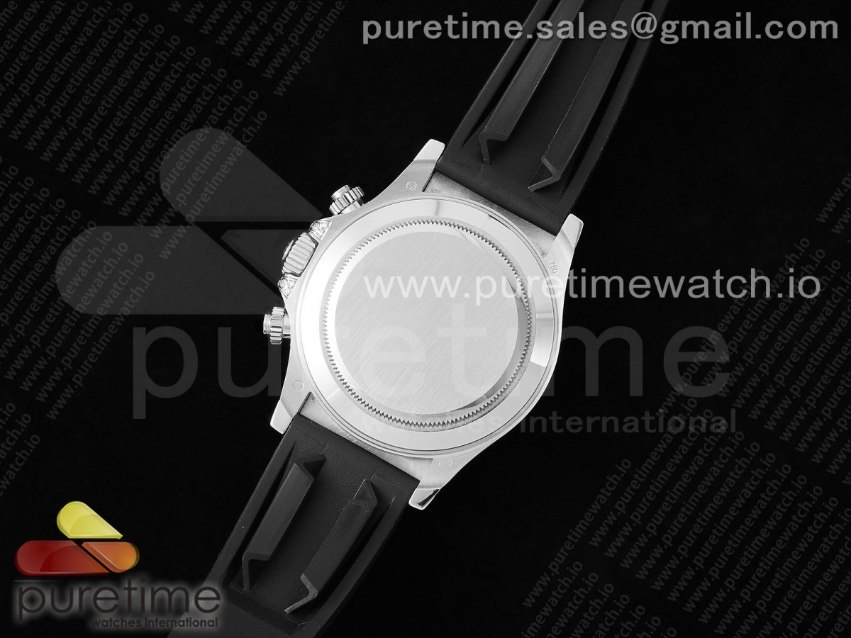 Daytona SS Full Diamonds JVSF 1:1 Best Edition 904L Steel Gray/Black Dial on Oysterflex Strap A7750 - Image 10