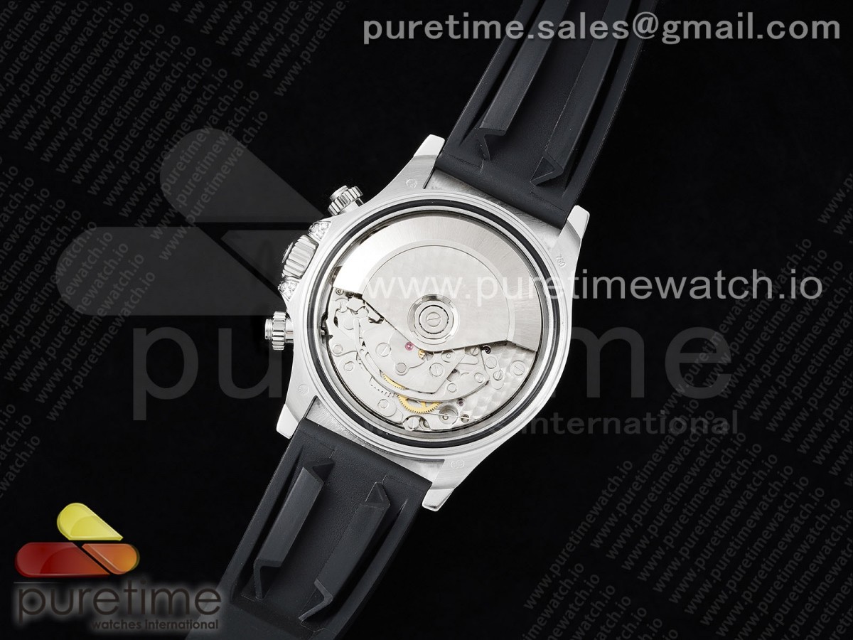 Daytona SS Full Diamonds JVSF 1:1 Best Edition 904L Steel Gray/Black Dial on Oysterflex Strap A7750 - Image 12