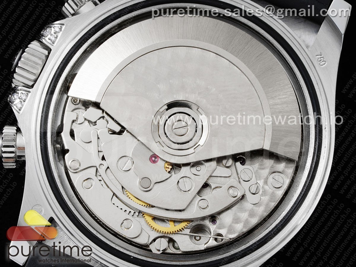 Daytona SS Full Diamonds JVSF 1:1 Best Edition 904L Steel Gray/Black Dial on Oysterflex Strap A7750 - Image 14